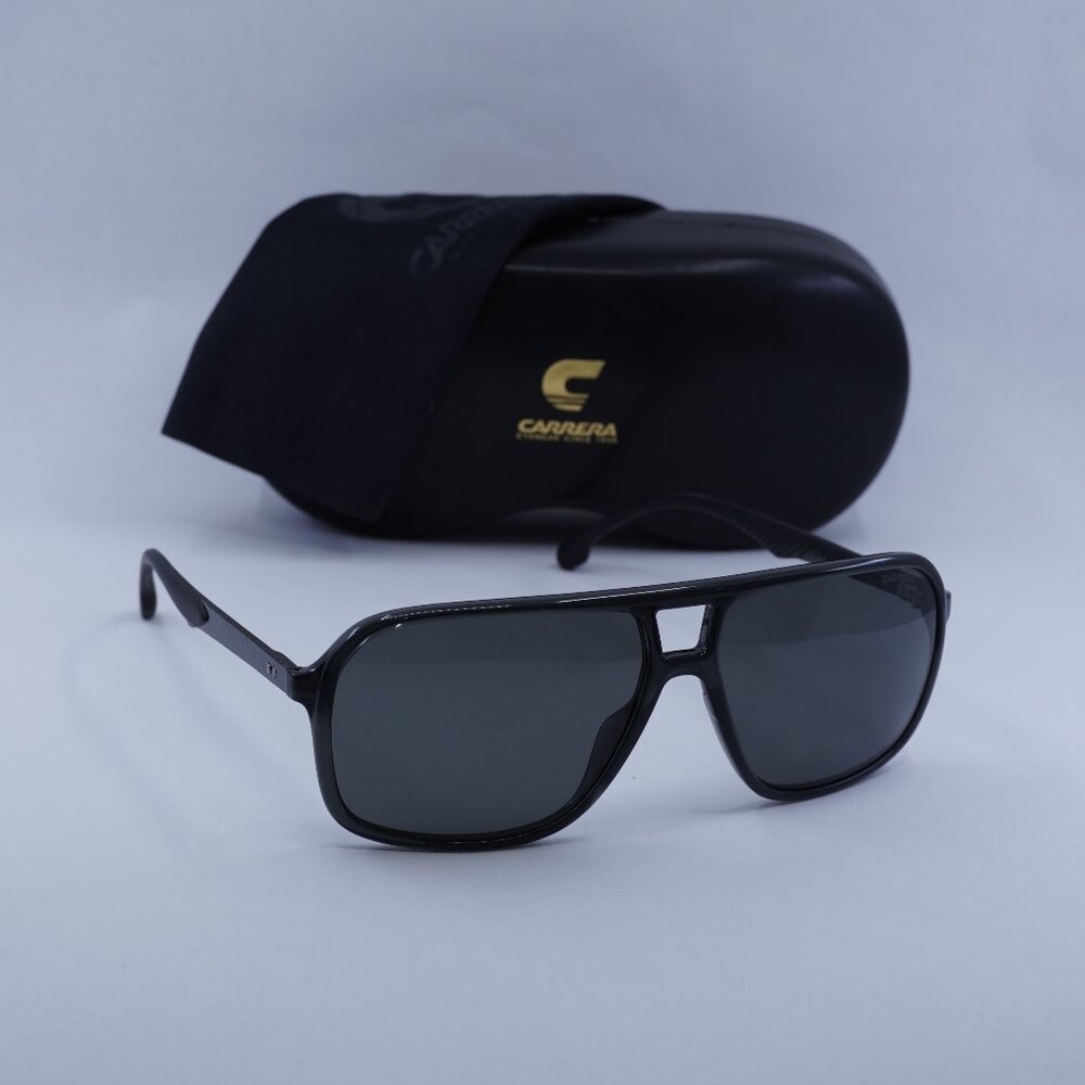Carrera 8035/S 0KB7M9 Aviator Sunglasses - Grey / Grey Polarized